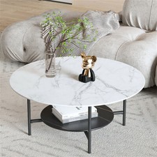 2Tier Real Marble Coffee Table