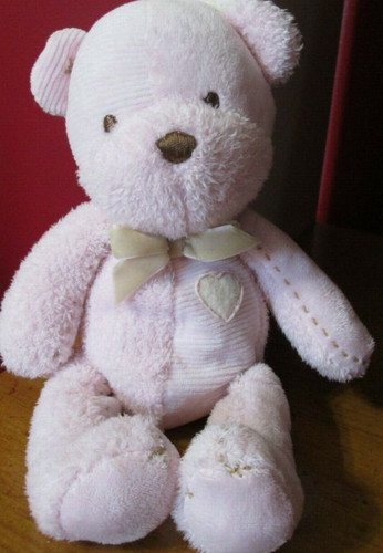 Plush pink teddy bear - plush,