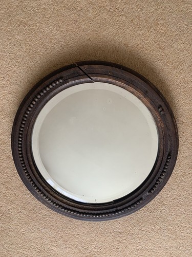Antique wooden framed bevelled - antique,