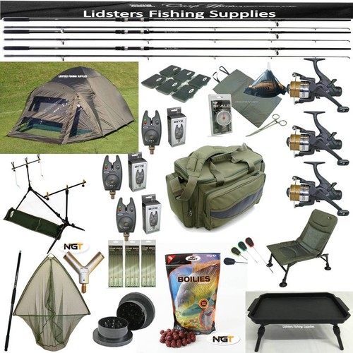 Rod carp fishing set up - rod,