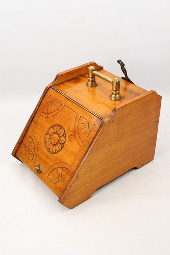 Antique victorian coal scuttle - antique,