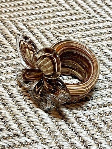 Vintage art glass hand blown - hand,