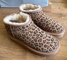 Fluffy Lined Leopard Print
