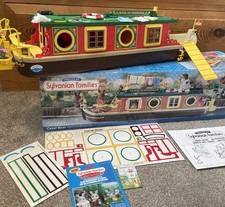 Sylvanian families Canal Boat Calico critters Narrowboat Rose of sylvania Barge