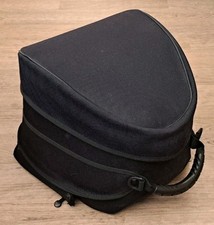 BAGSTER BLACK TEXTILE MOTORCYCLE TANK BAG BIKER SADDLEBAG STORAGE HANDLE CASE