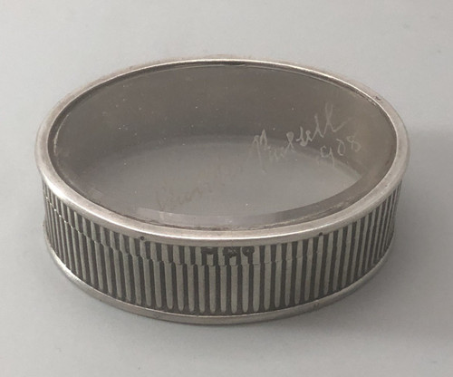 Victorian silver glass - &,