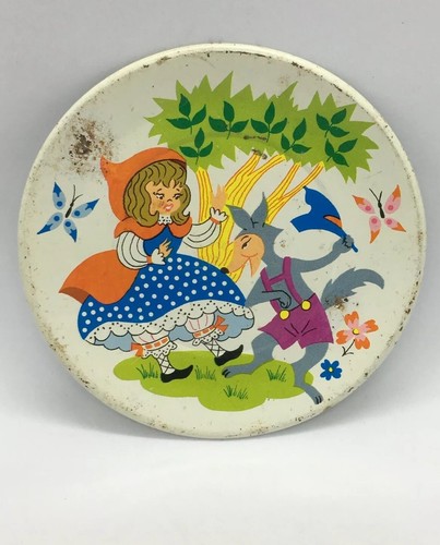 Tin toy tea set tray - toy,
