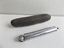 Vintage Schrader Balloon Tyre Pressure Gauge In Leather Case