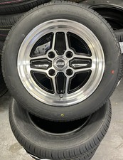 6"x13" RS 4 SPOKE CLASSIC FORD 4X108 ESCORT MK2 ALLOY WHEELS & TYRES (x4)