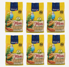 6 x 500g VITAKRAFT MENU BUDGIE PREMIUM SEED FOOD WITH VITAMINS & HERBS