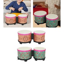 5" and 6" Bongo Drum Set Bongo Drum Set Congas Drum Bass Drum for Beginners