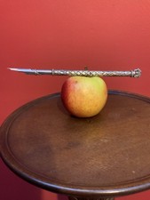 Antique Rare Silver Hand Engraved Handle & Version Of  Bramah clip Dip Pen C1840