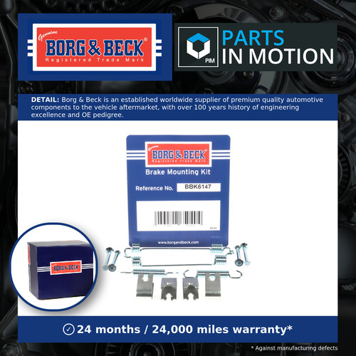 Hand brake shoe fitting kit - brake,