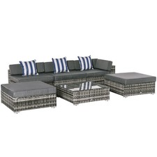 Outsunny 6 Pieces Rattan