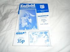 Enfield v Dagenham & Redbridge Gola League Programme 1/1/85