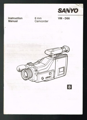 Sanyo 8mm camcorder - sanyo,