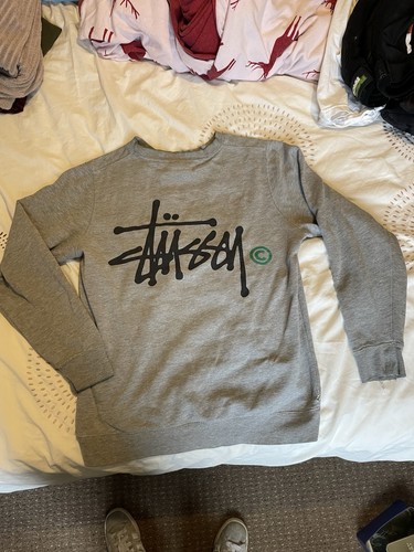 Stussy grey jumper sweatshirt - jumper,