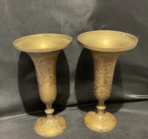 Indian brass vases trumpet - brass,