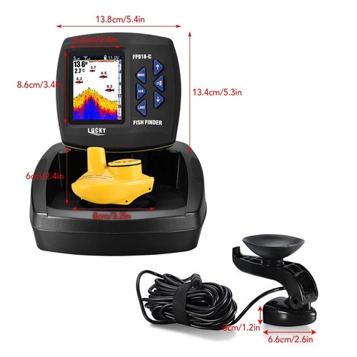 Portable fish finder with - fish,