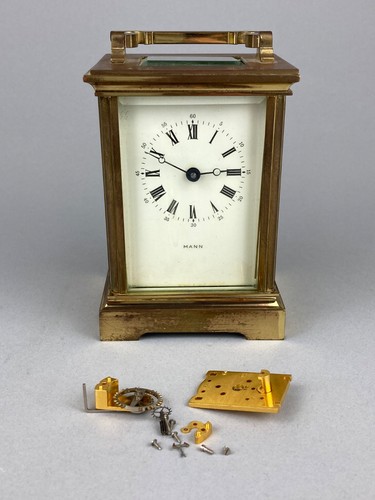 Antique brass carriage clock - antique,