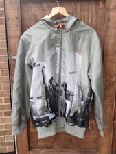 Vintage Airwalk Cityscape Mens Lightweight Windbreaker Size Small Hooded Zipped