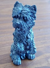 Scotty Dog White Metal