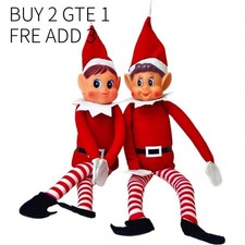 New Plush Long-Legged Christmas Elf – Cartoon Ornament Hanging & Tabletop Decor 