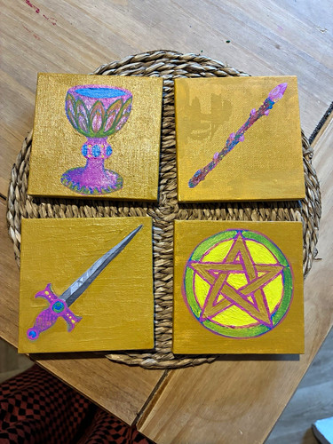4pc pagan wiccan altar mini - pagan,