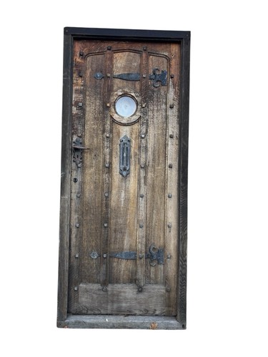 Antique solid oak front - front, door