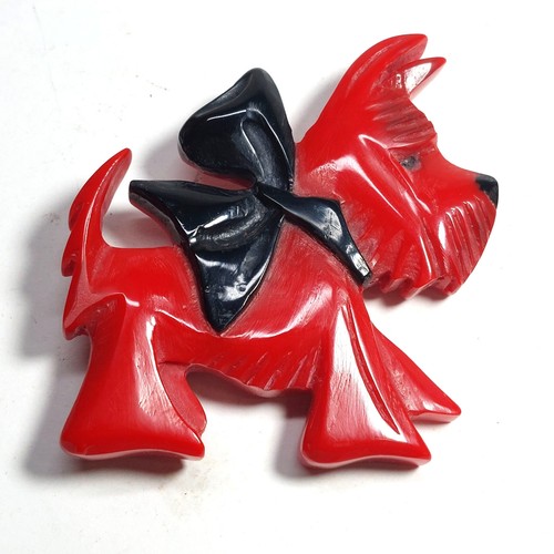 Vintage red and black - , large