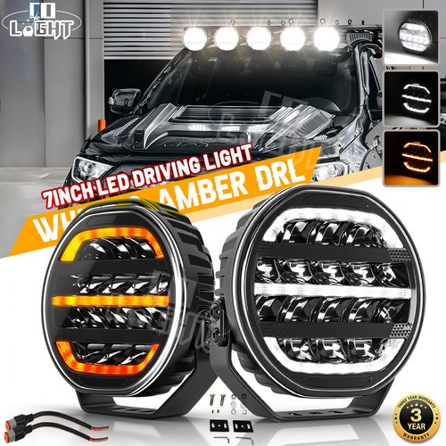 Pair osram round led - 7",