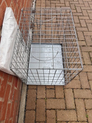 Folding steel wire dog - wire,