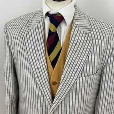 Gurteen Mens Boating Striped Blazer Jacket Cruise Mod Races Event 42L