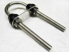 Stainless Steel Extended U Bolt 10MM x 90MM (Nylon Collar Pipe Clamp Nuts Plate)