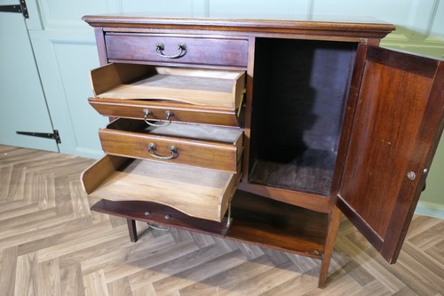 Edwardian music cabinet - edwardian,