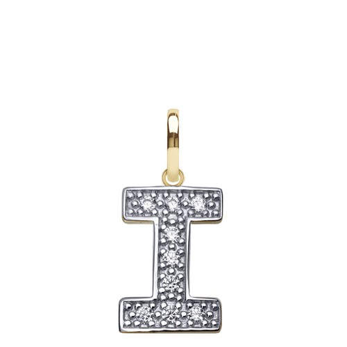 9ct gold initial - 9ct,