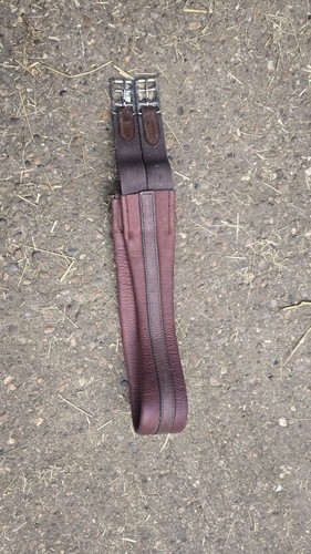 Brown leather girth - brown,