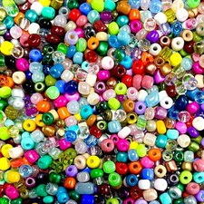1000x Multicolour 4mm Glass