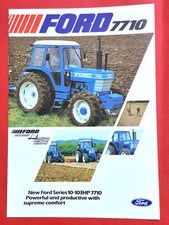 1981 FORD 7710 TRACTOR Sales Brochure - Excellent Condition