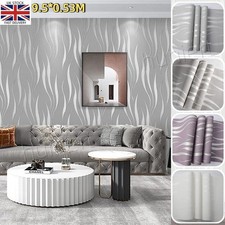 3D Wave Stripes Embossed
