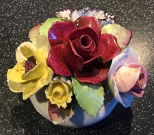 Old Vintage Royal Doulton Flower Bouquet  Bone China Porcelain