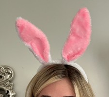 Pink Bunny Ears Headband Costume Accessory Fancy Dress World Book Day Easter 