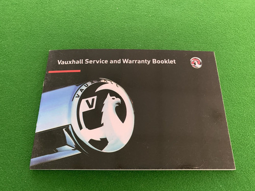Vauxhall service history book - vauxhall,