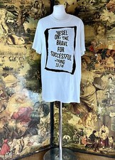 Diesel Only For The Brave T Shirt Size Medium Graphic Print Front Short Sleeve