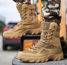 MENS TACTICAL SIDE ZIP ARMY PATROL COMBAT BOOTS SECURITY POLICE LEATHER CADET 