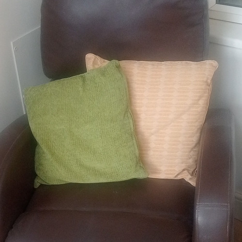 Brown leather recliner - brown,