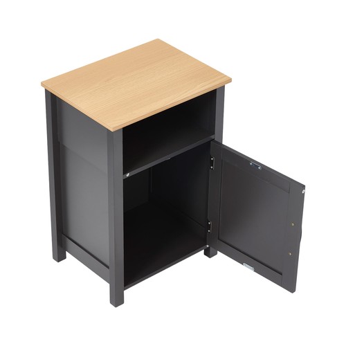 Wooden bedside table - bedside,