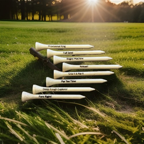 Funny engraved wooden golf - 60,