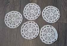 5 x Handmade Crocheted doilies