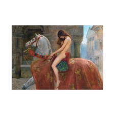 Lady Godiva Vintage Art Print Poster Wall Collier Pre Raphaelites Horse Classic